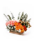 Floral Harmony: 20 Roses with Chamomile, Eucalyptus, and Mini Roses Details" - Image 2