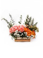 Floral Harmony: 20 Roses with Chamomile, Eucalyptus, and Mini Roses Details"
